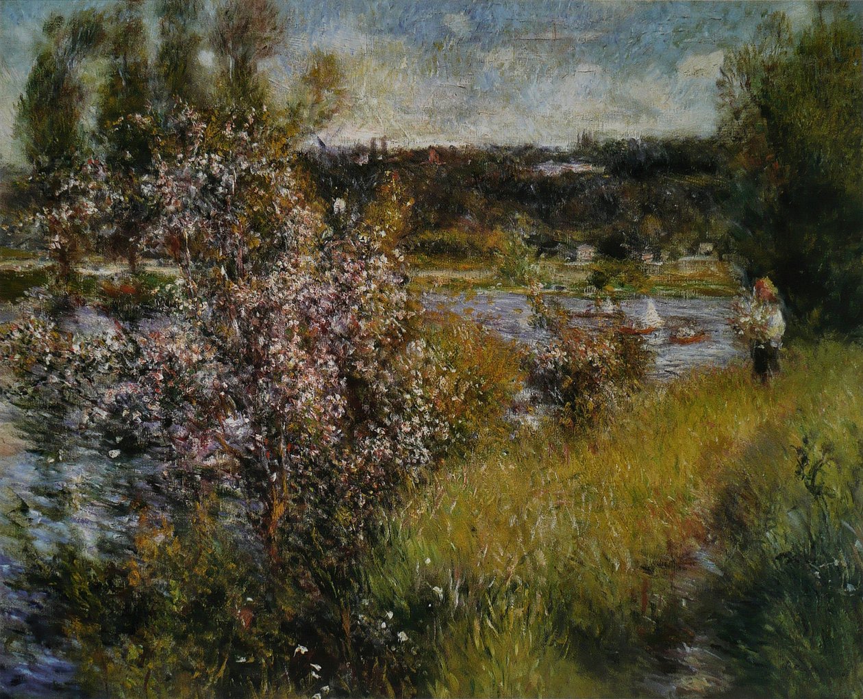 Seina v Chatou od Pierre Auguste Renoir