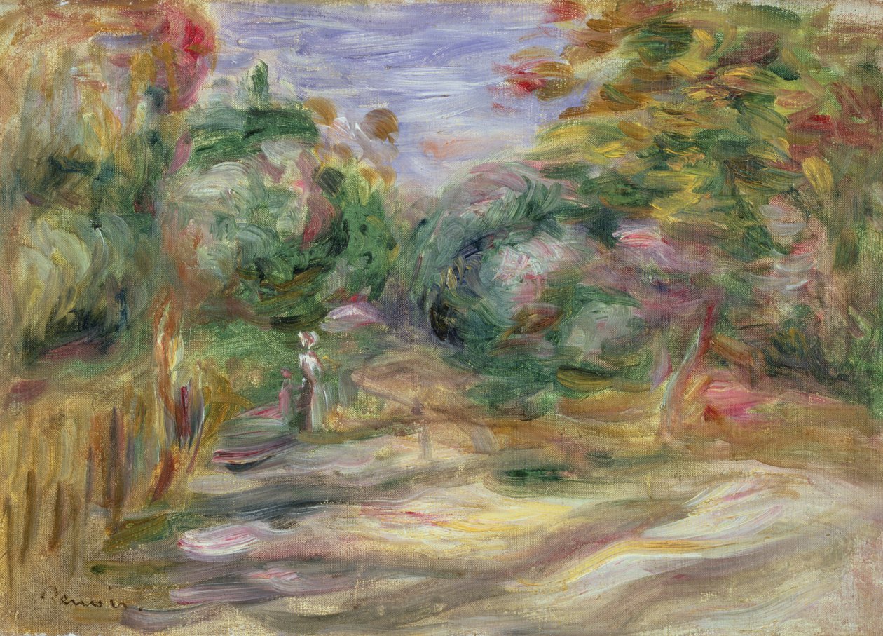 Krajina - Lane od Pierre Auguste Renoir