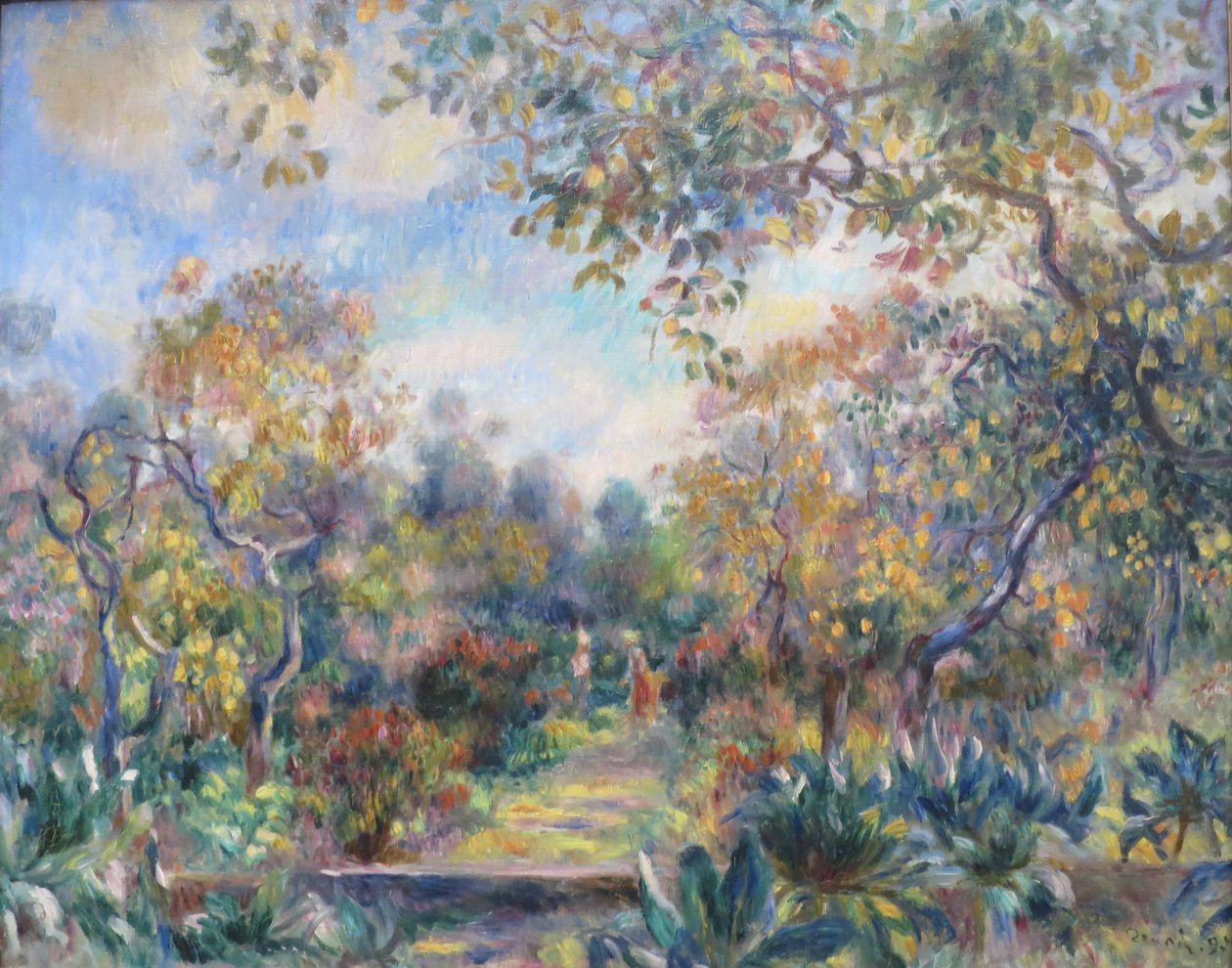 Krajina v Beaulieu od Pierre Auguste Renoir
