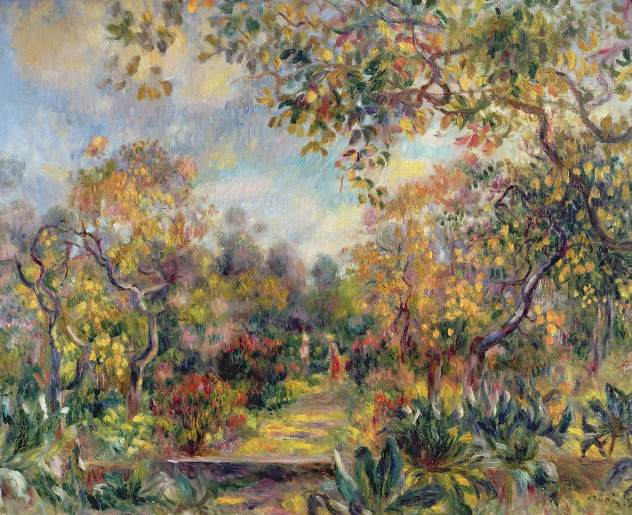 Krajina v Beaulieu, kolem roku 1893 od Pierre Auguste Renoir