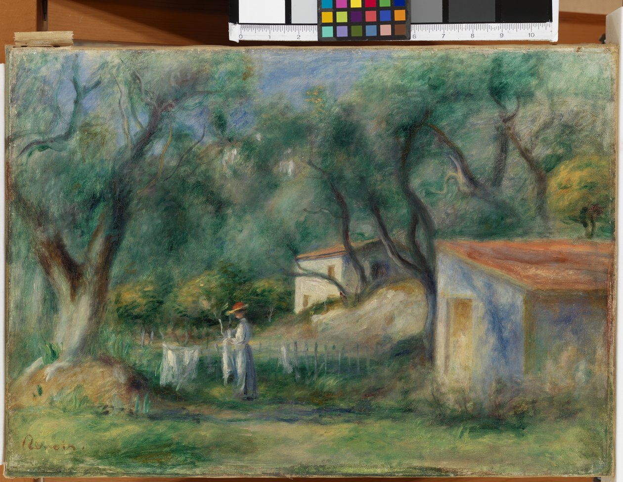 Le Cannet, Suvenýr z Corot, 1902 od Pierre Auguste Renoir