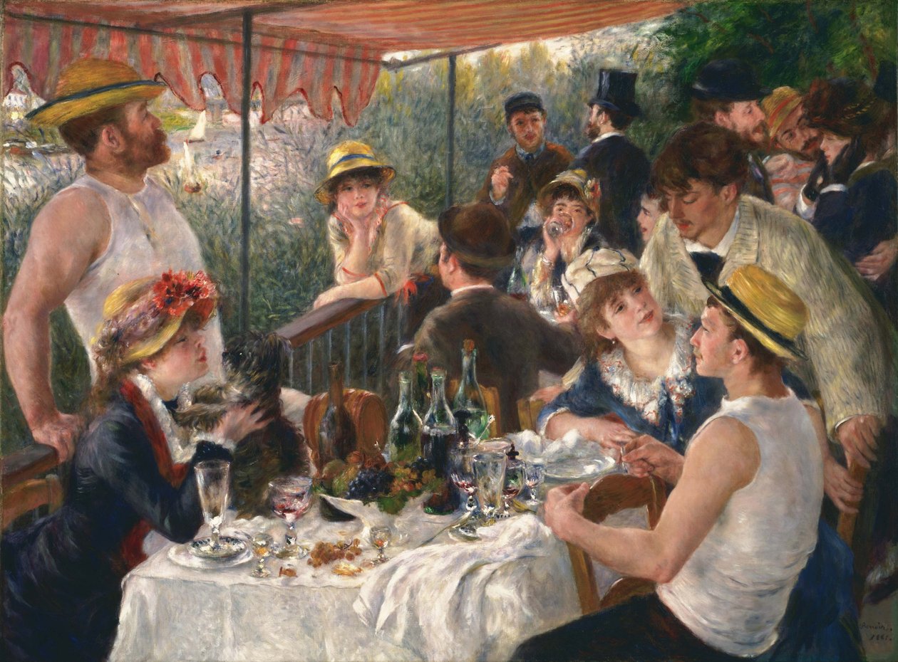 Oběd vodácké party od Pierre Auguste Renoir