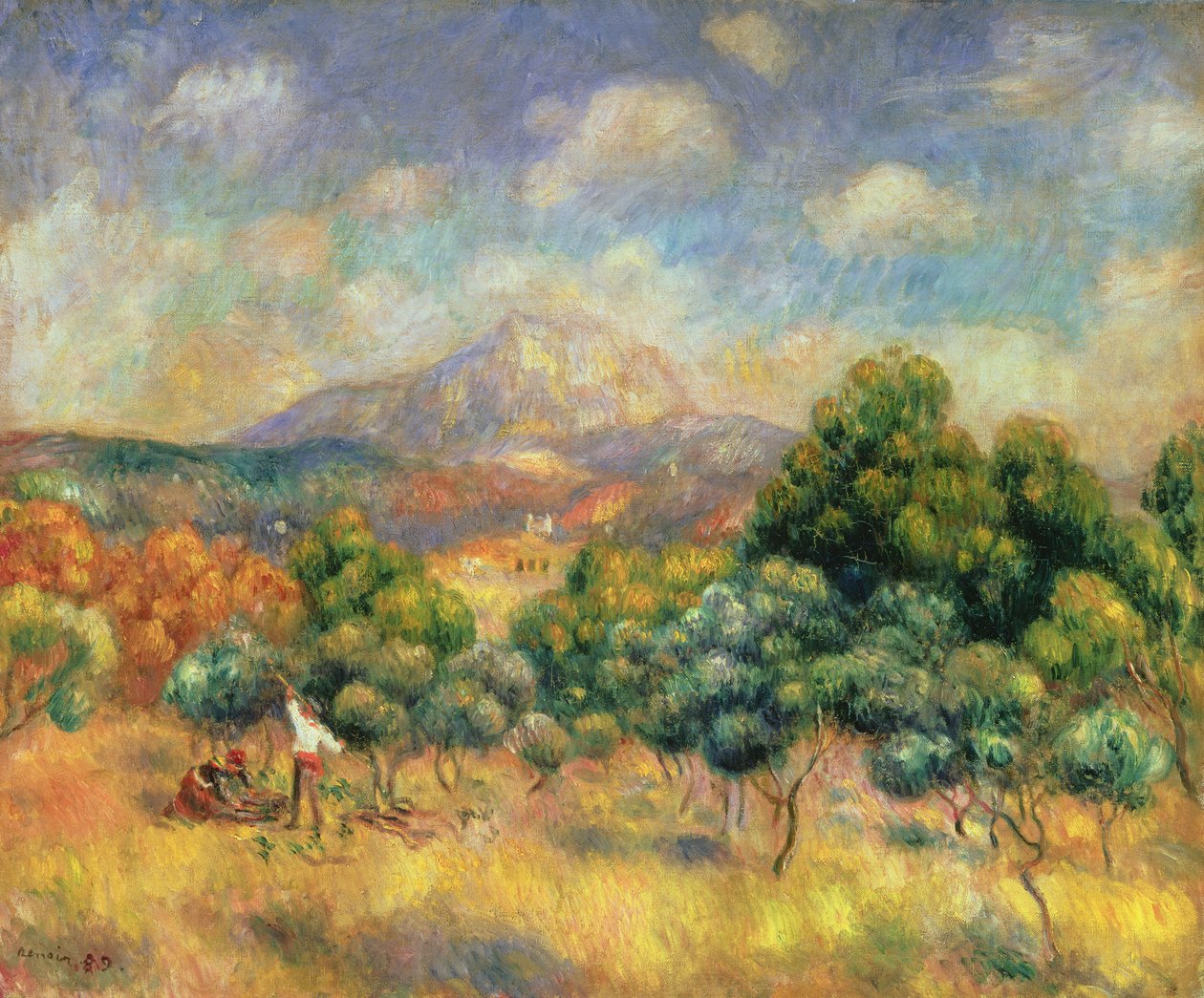 Mount Sainte-Victoire, 1889 od Pierre Auguste Renoir