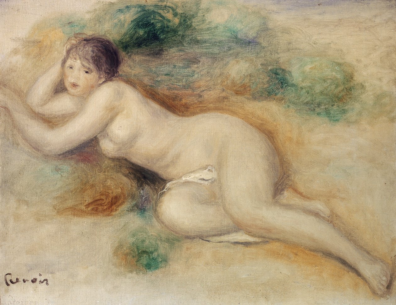 Nahá postava dívky od Pierre Auguste Renoir