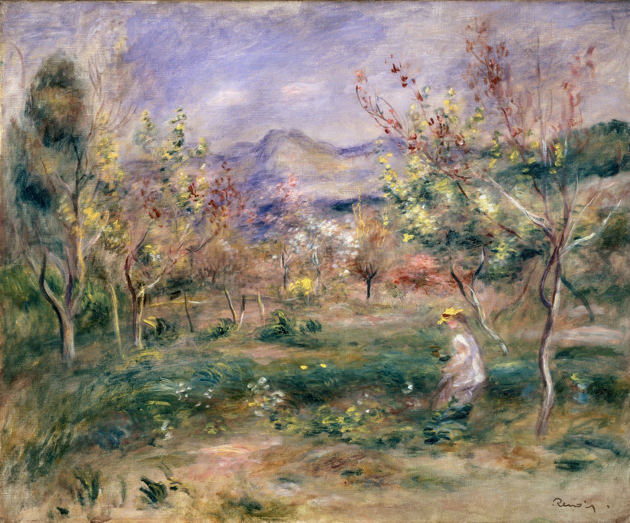 Sad na jaře od Pierre Auguste Renoir