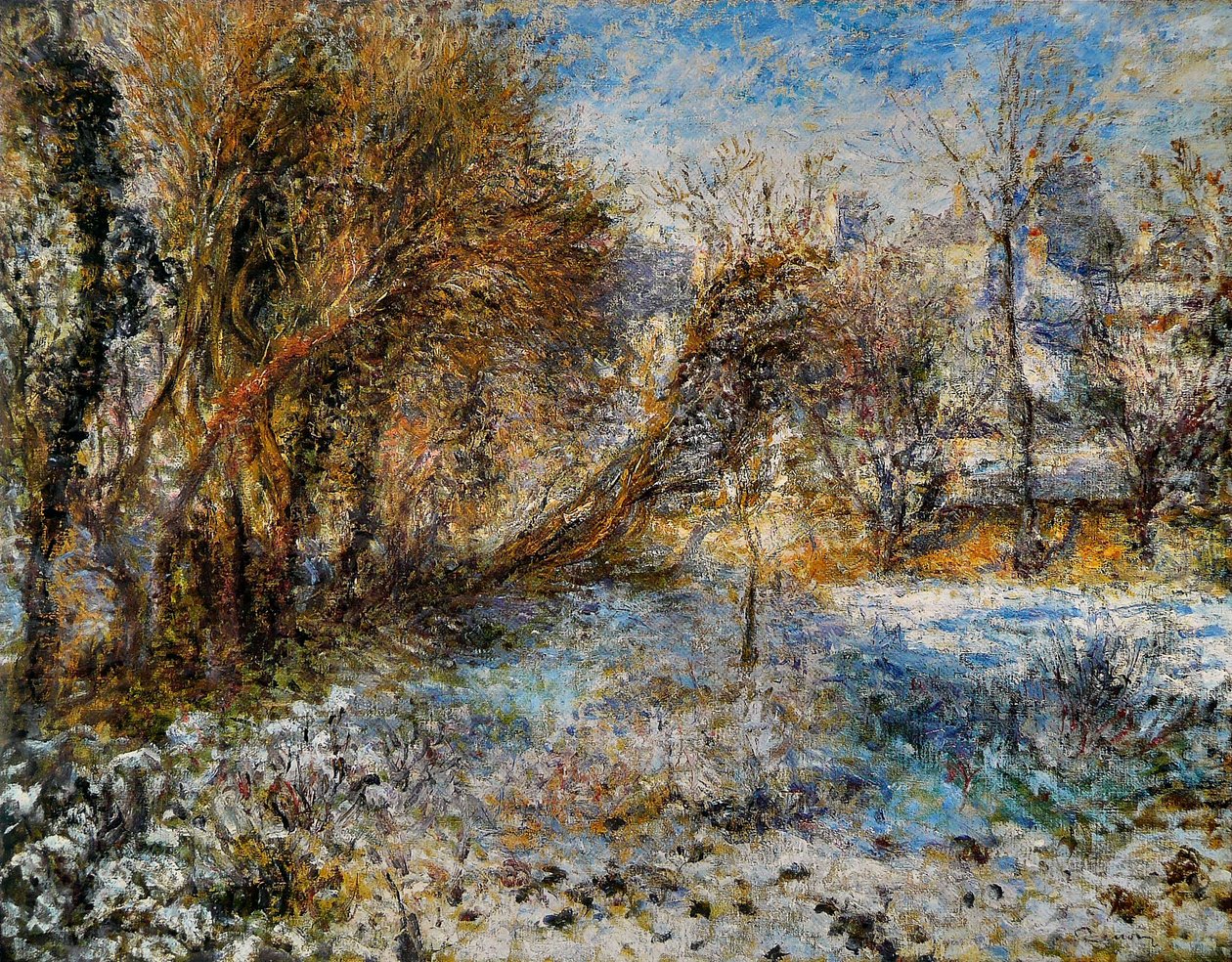 Sněhová krajina od Pierre Auguste Renoir