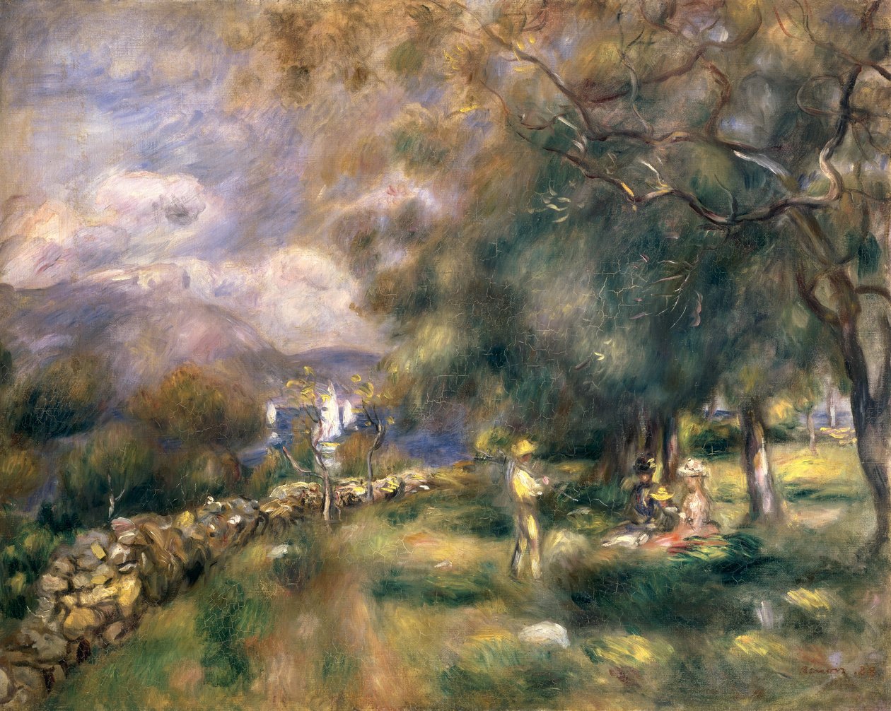 Poloostrov Saint-Jean, 1888 od Pierre Auguste Renoir