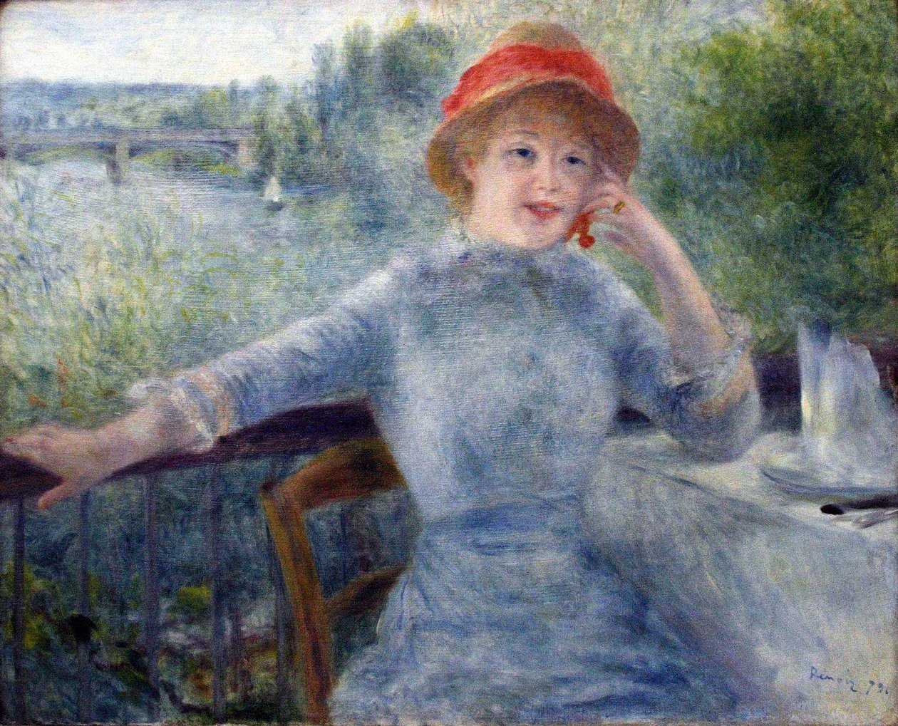 Portrét Alphonsine Fournaise od Pierre Auguste Renoir