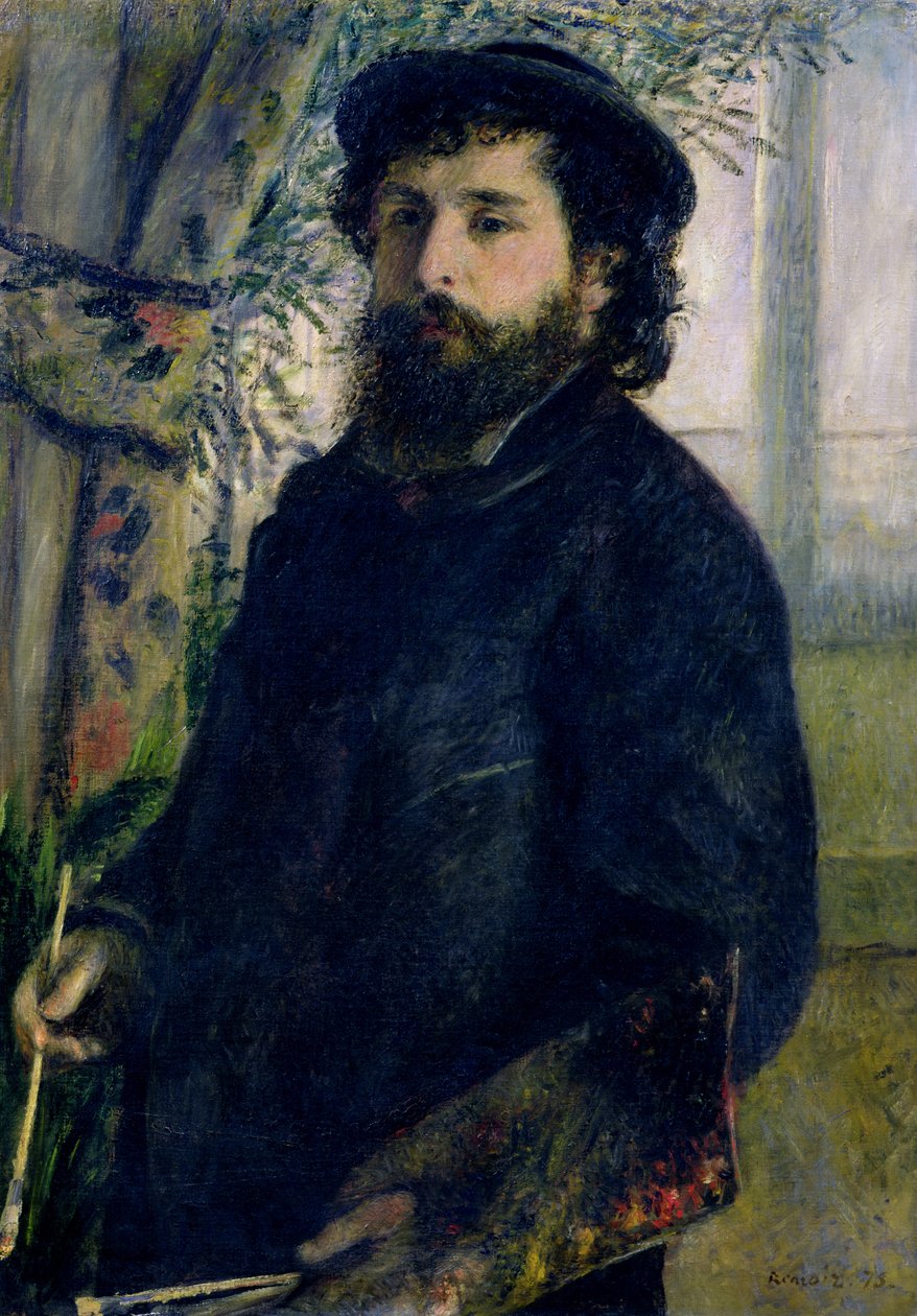 Portrét Clauda Moneta (1840-1926) 1875 od Pierre Auguste Renoir