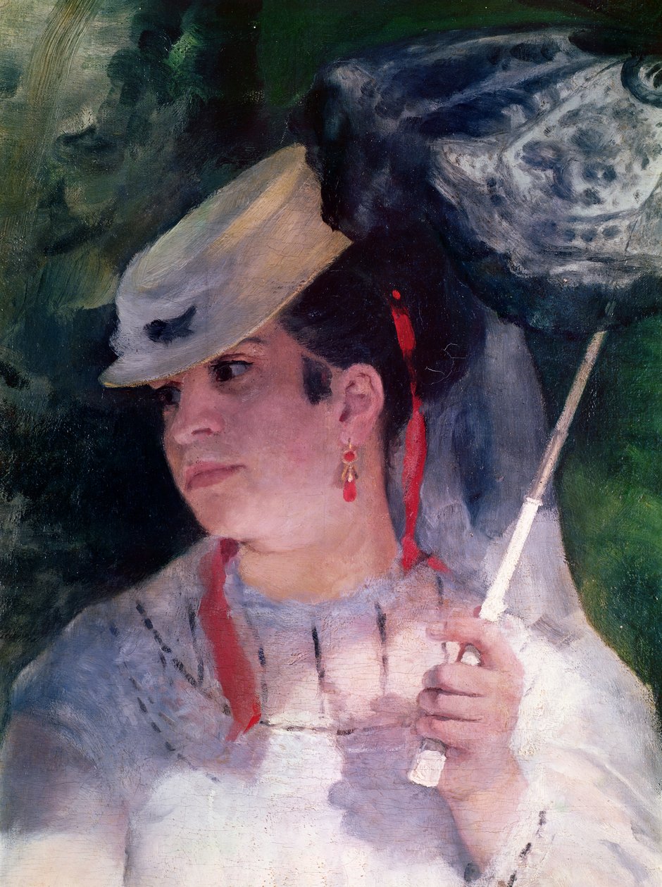 Portrét Lise, 1867 (detail 30330) od Pierre Auguste Renoir