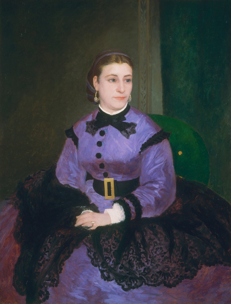 Portrét Mademoiselle Sicot, 1865 od Pierre Auguste Renoir