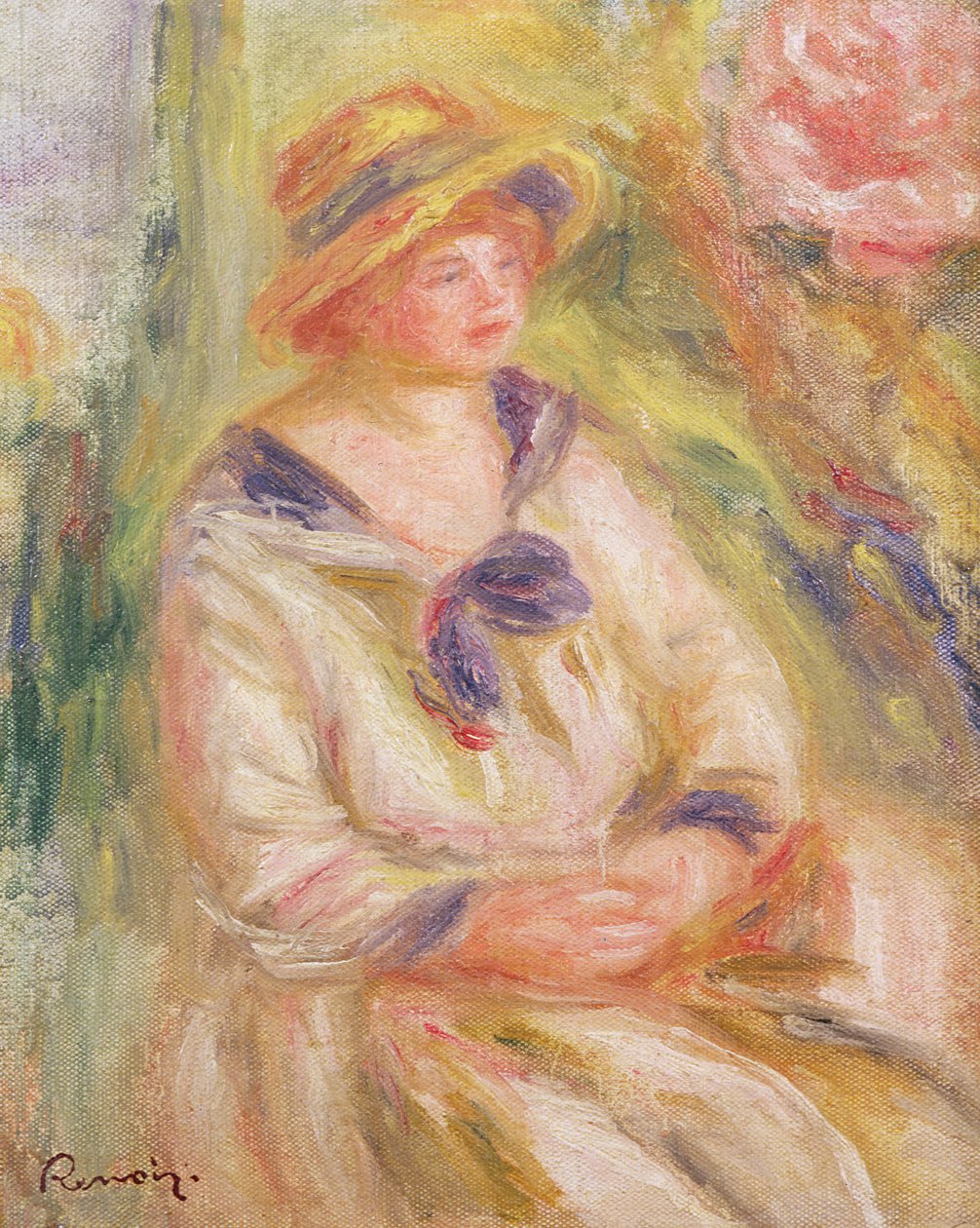 Portrét ženy, kolem roku 1910 od Pierre Auguste Renoir