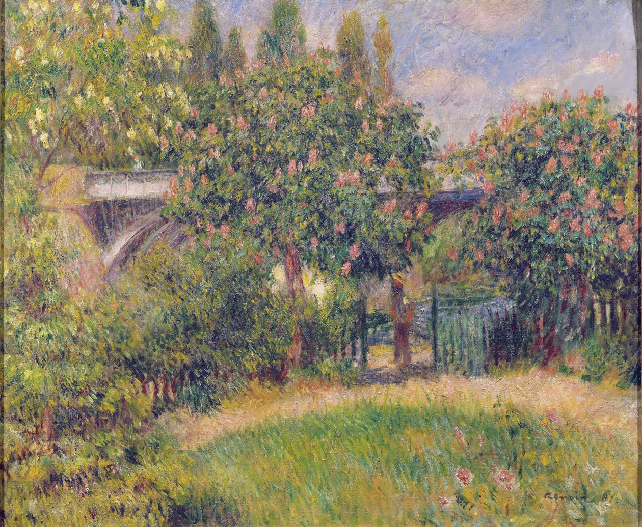 Železniční most v Chatou, 1881 od Pierre Auguste Renoir