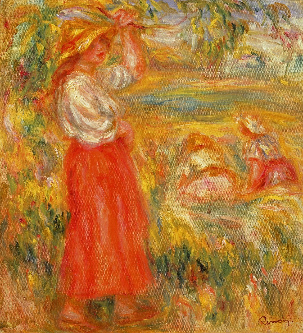 Ženci, kolem roku 1919 od Pierre Auguste Renoir