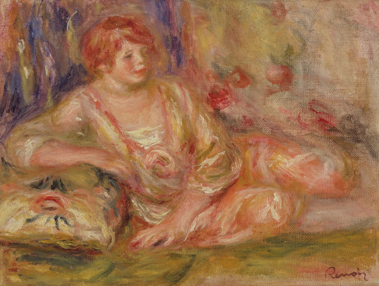 Ležící Odalisque od Pierre Auguste Renoir