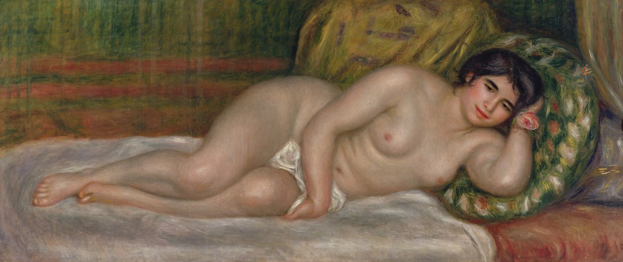 Ležící ženský akt (Gabrielle) 1906-07 od Pierre Auguste Renoir