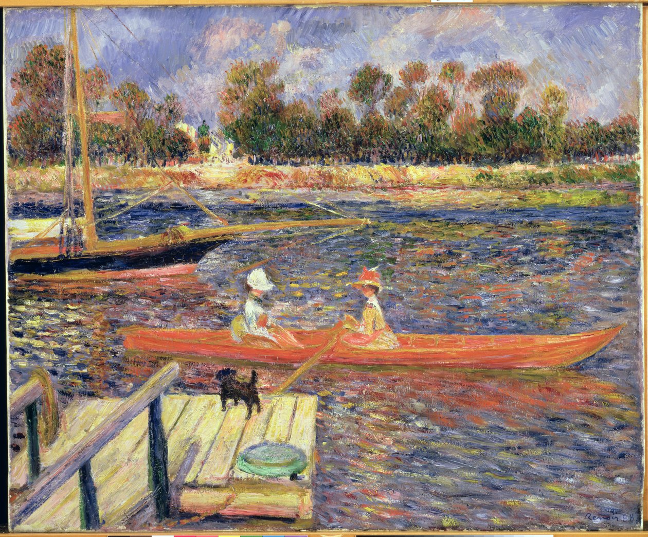 Červená loď, Argenteuil, 1888 od Pierre Auguste Renoir
