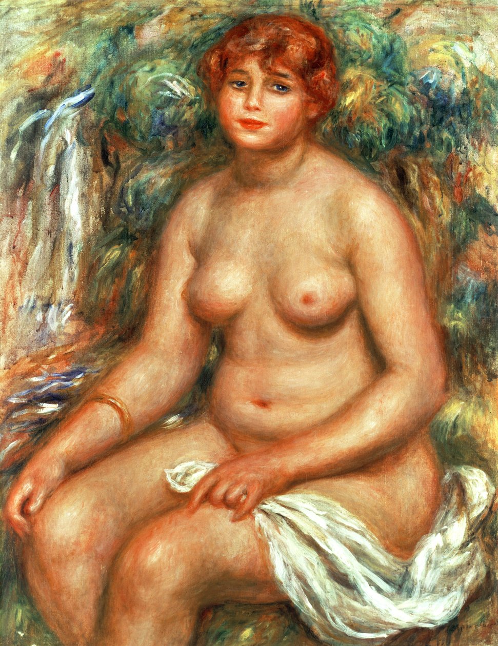 Sedící lazebník, 1916 od Pierre Auguste Renoir