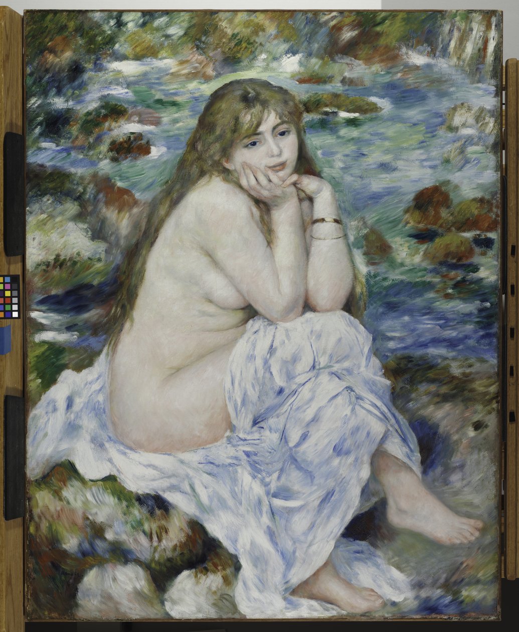 Sedící lazebník, kolem 1883-84 od Pierre Auguste Renoir