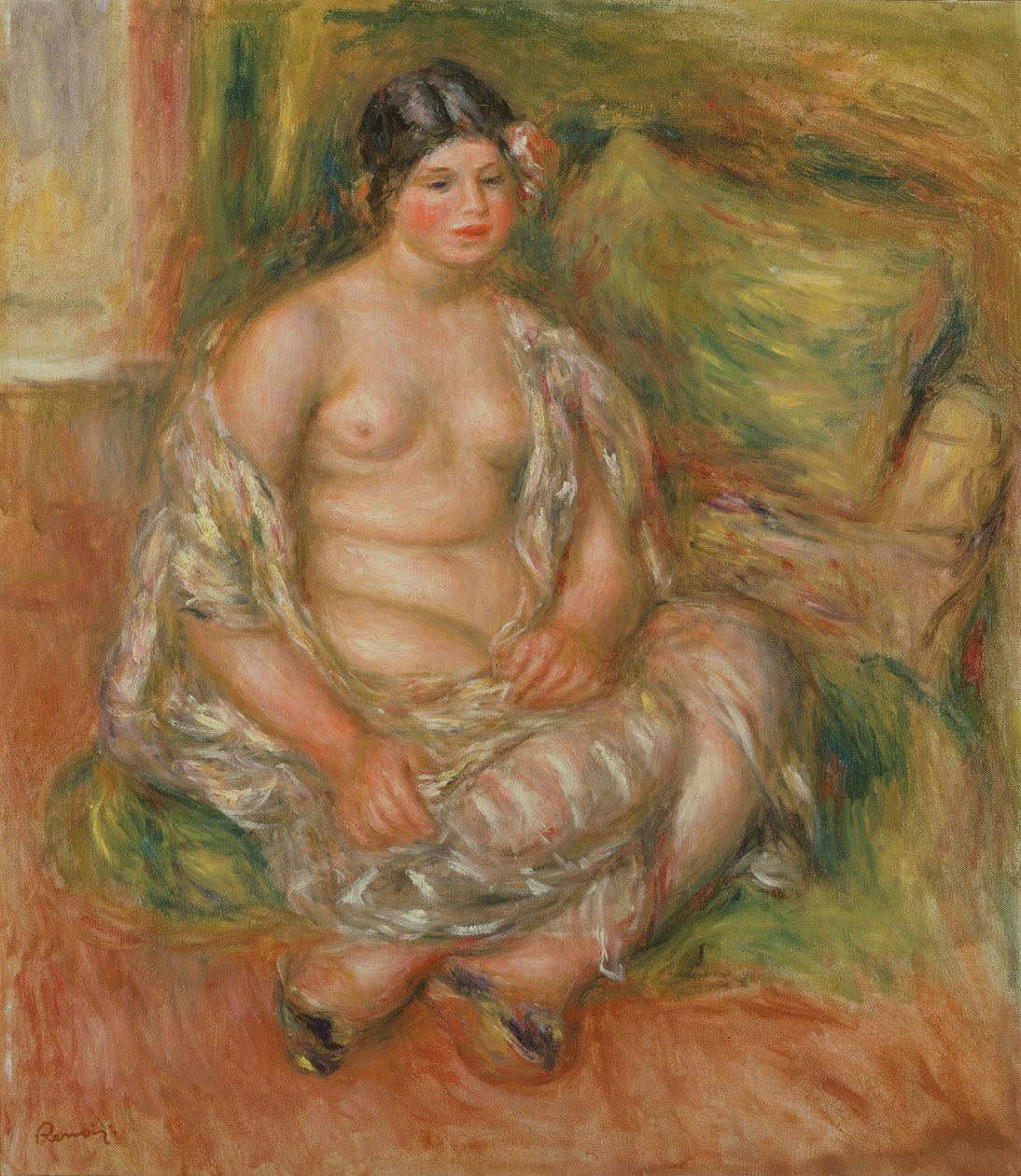 Sedící Odalisque, 1918 od Pierre Auguste Renoir
