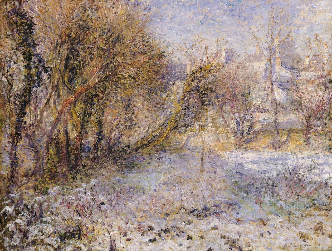 Zasněžená krajina od Pierre Auguste Renoir