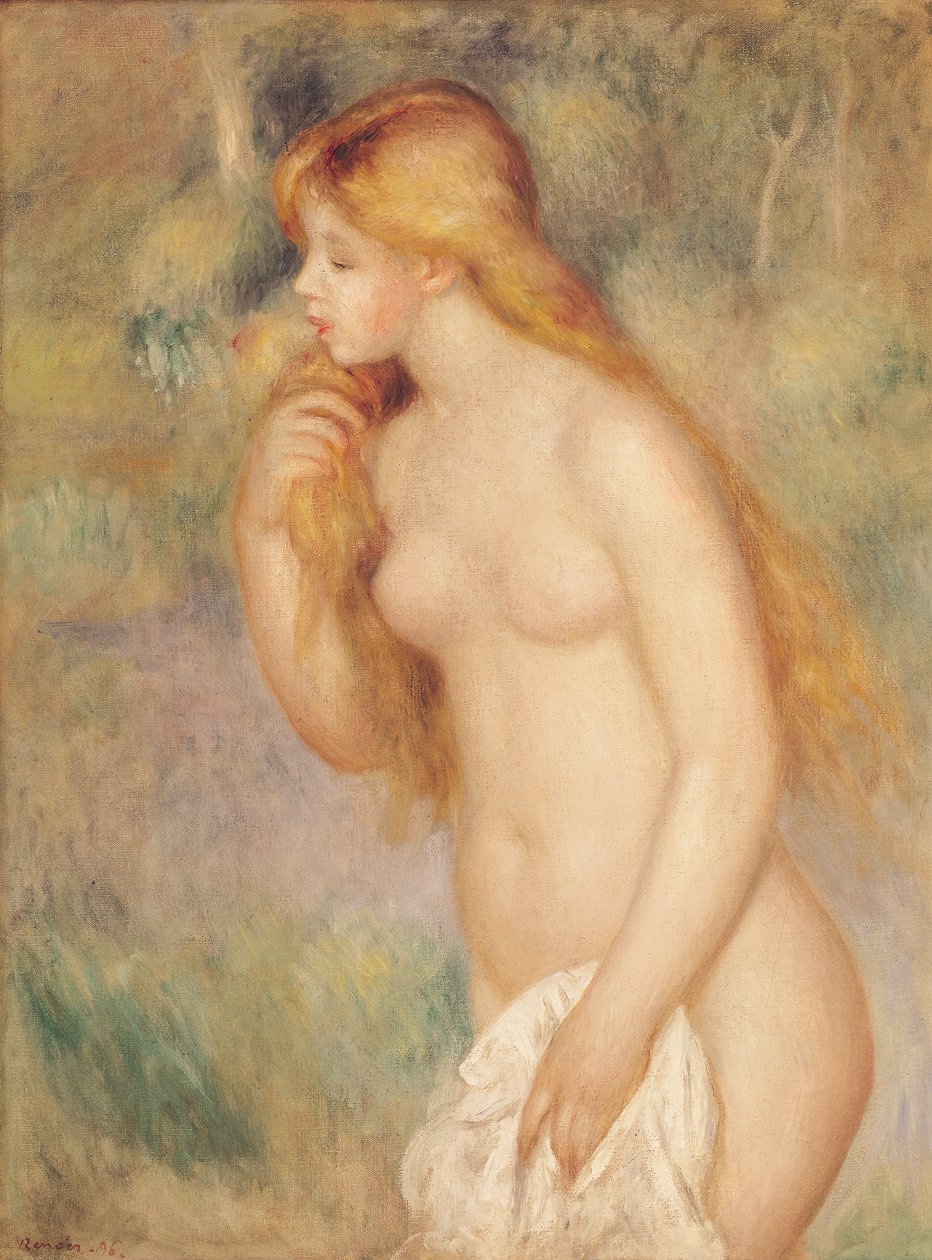 Stojící lazebník, 1896 od Pierre Auguste Renoir
