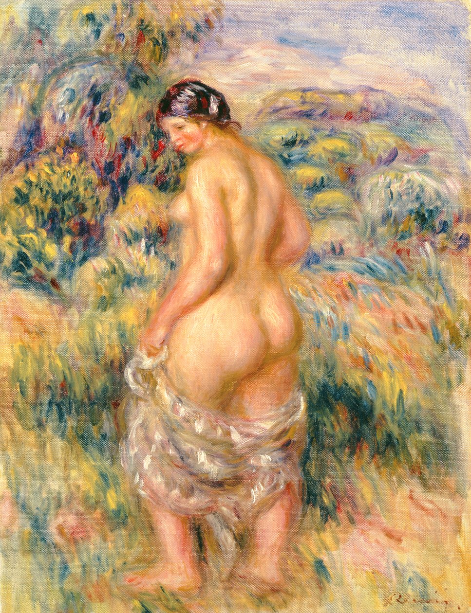 Stojící akt v krajině od Pierre Auguste Renoir