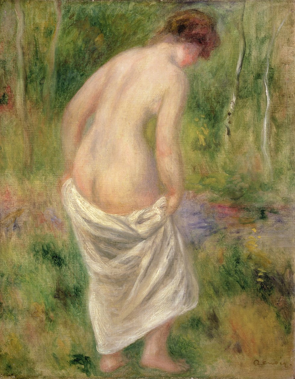 Stojící akt v krajině, 1914 od Pierre Auguste Renoir