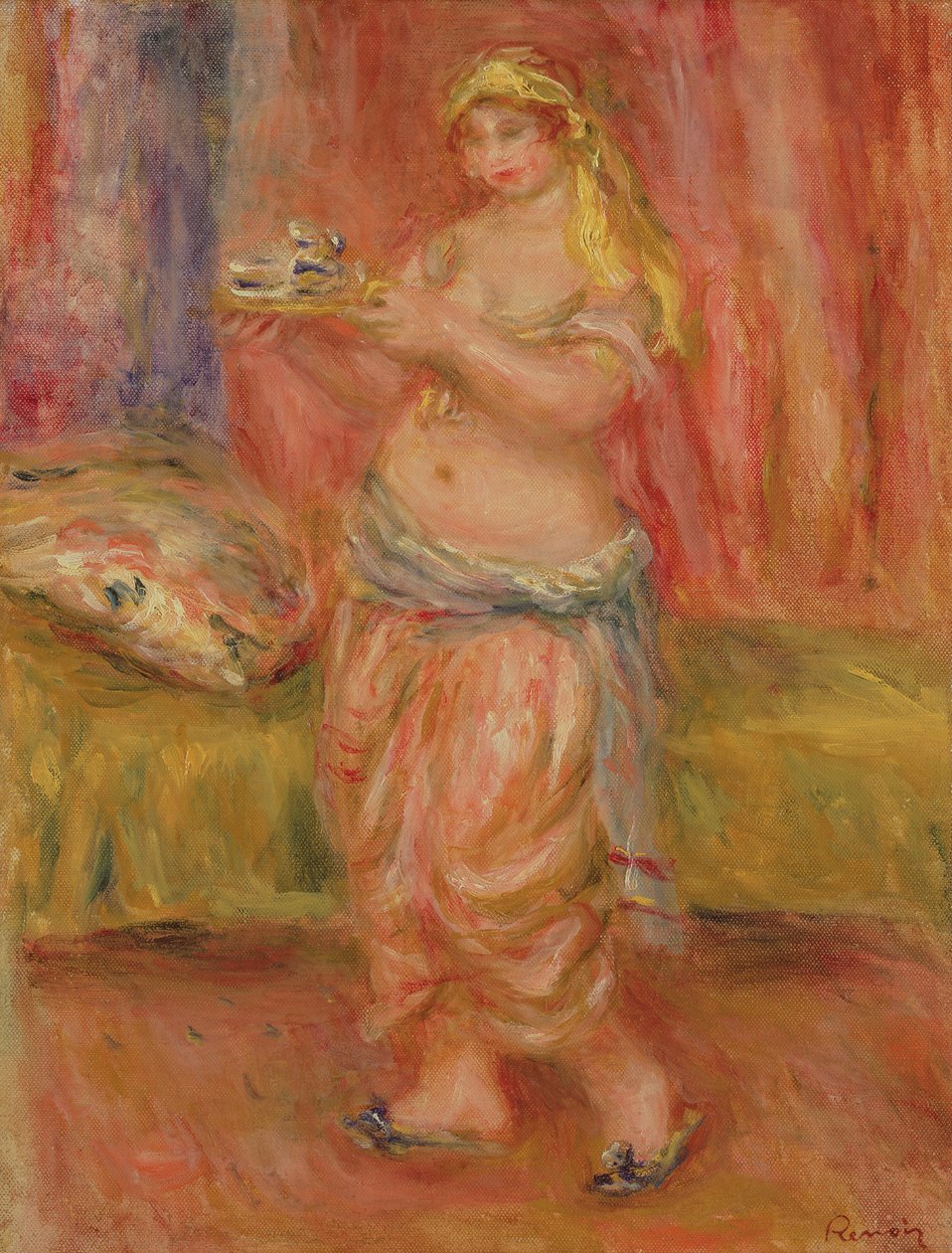 Stojící Odalisque, kolem roku 1917 od Pierre Auguste Renoir