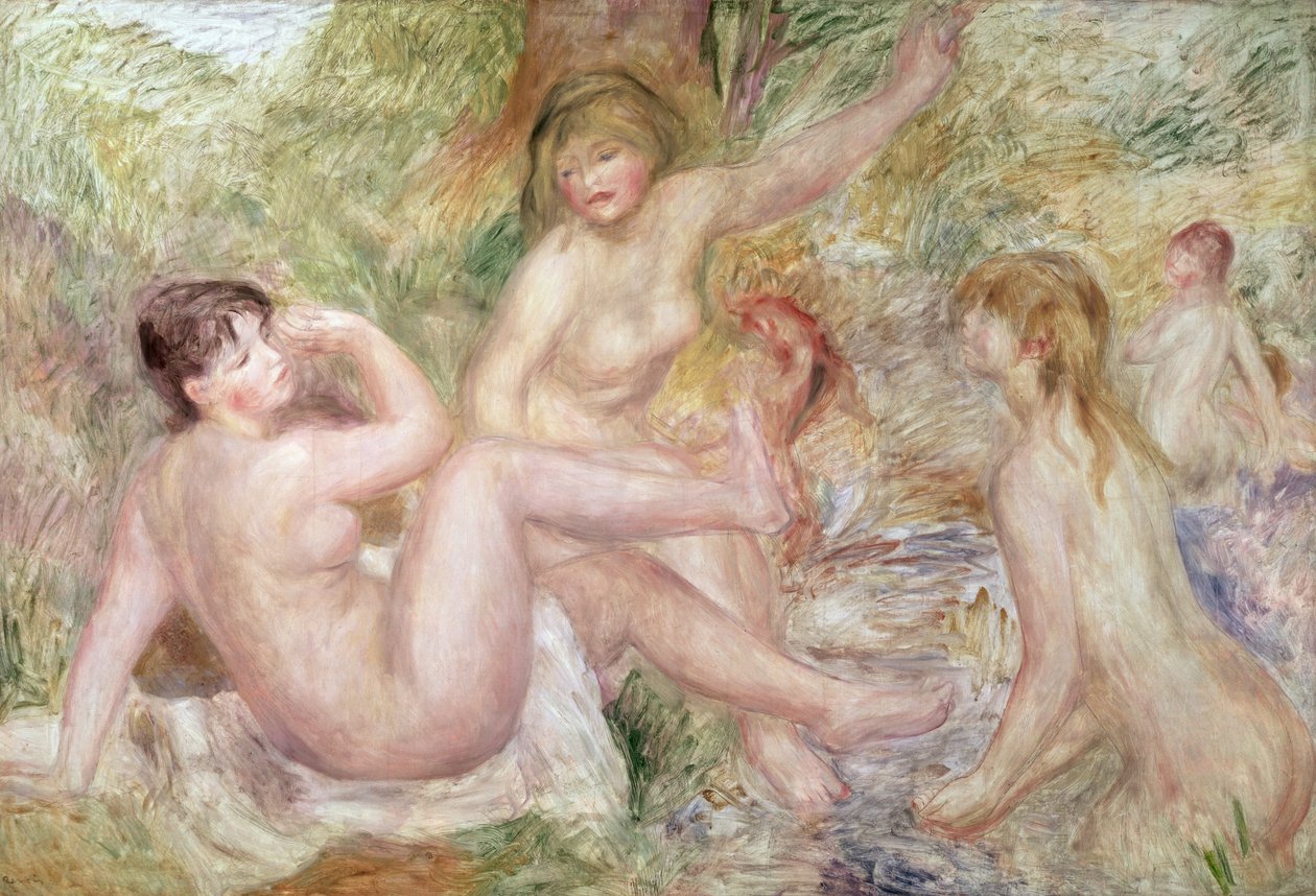 Studie pro velké lazebníky, 1885-1901 od Pierre Auguste Renoir