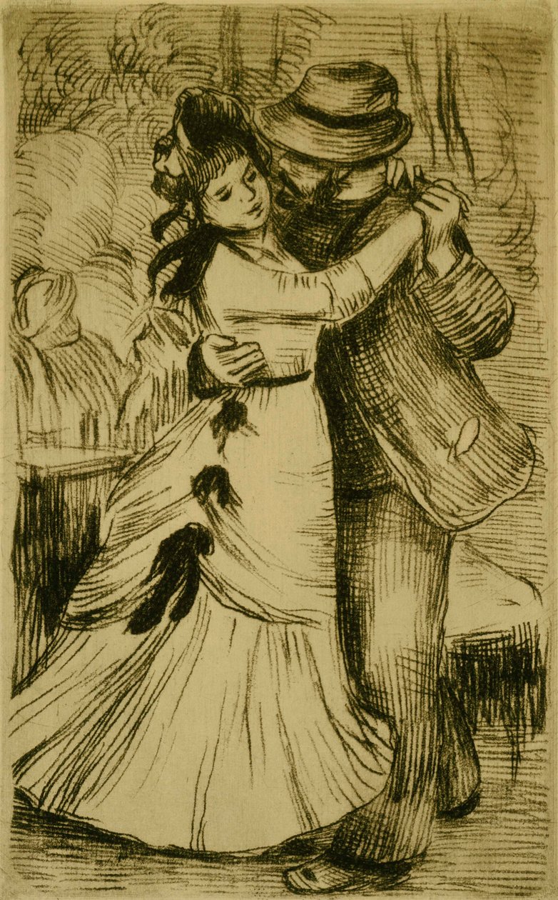 Tanec na venkově od Pierre Auguste Renoir