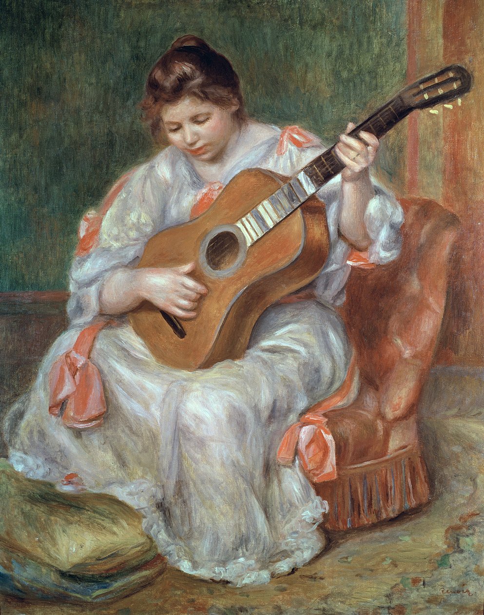 The Guitar Player, 1897 od Pierre Auguste Renoir