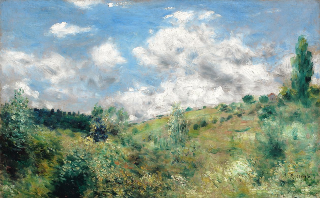 Závan větru, kolem roku 1872 od Pierre Auguste Renoir