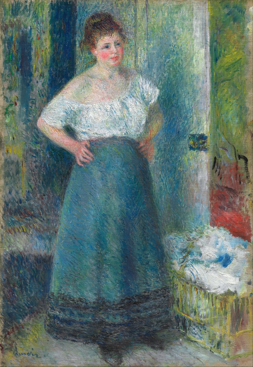 Laundress od Pierre Auguste Renoir