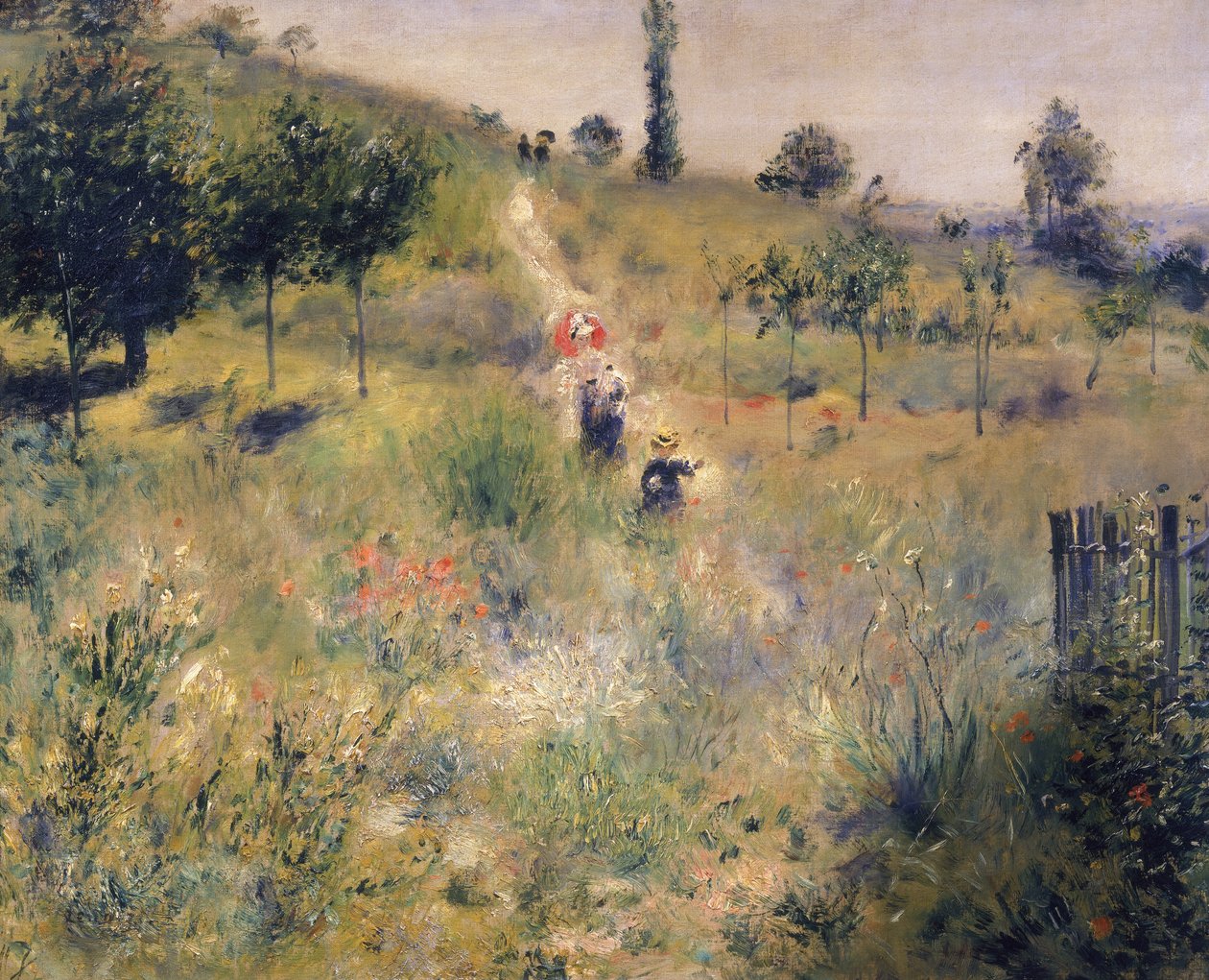 Cesta dlouhou trávou, c.1875 od Pierre Auguste Renoir