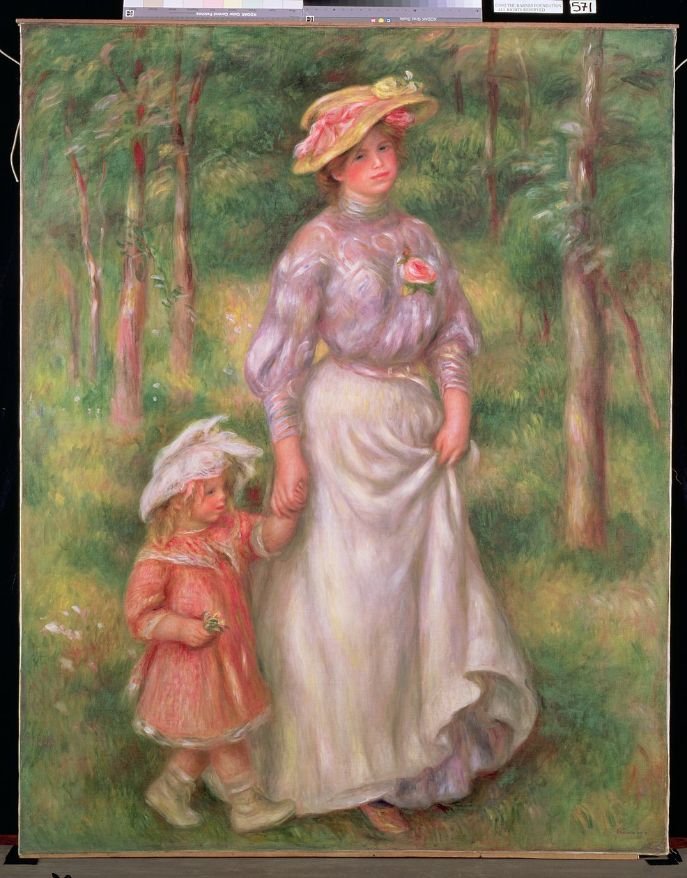 Promenáda, kolem roku 1906 od Pierre Auguste Renoir