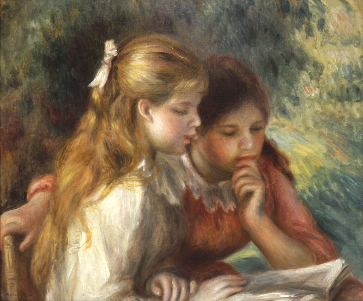 Čtení, kolem 1890-95 od Pierre Auguste Renoir