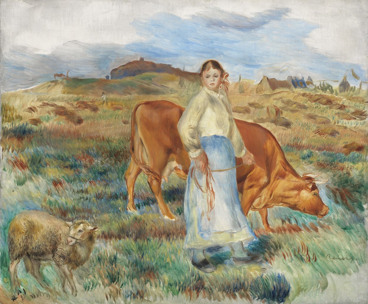 Návrat z polí, 1886 od Pierre Auguste Renoir