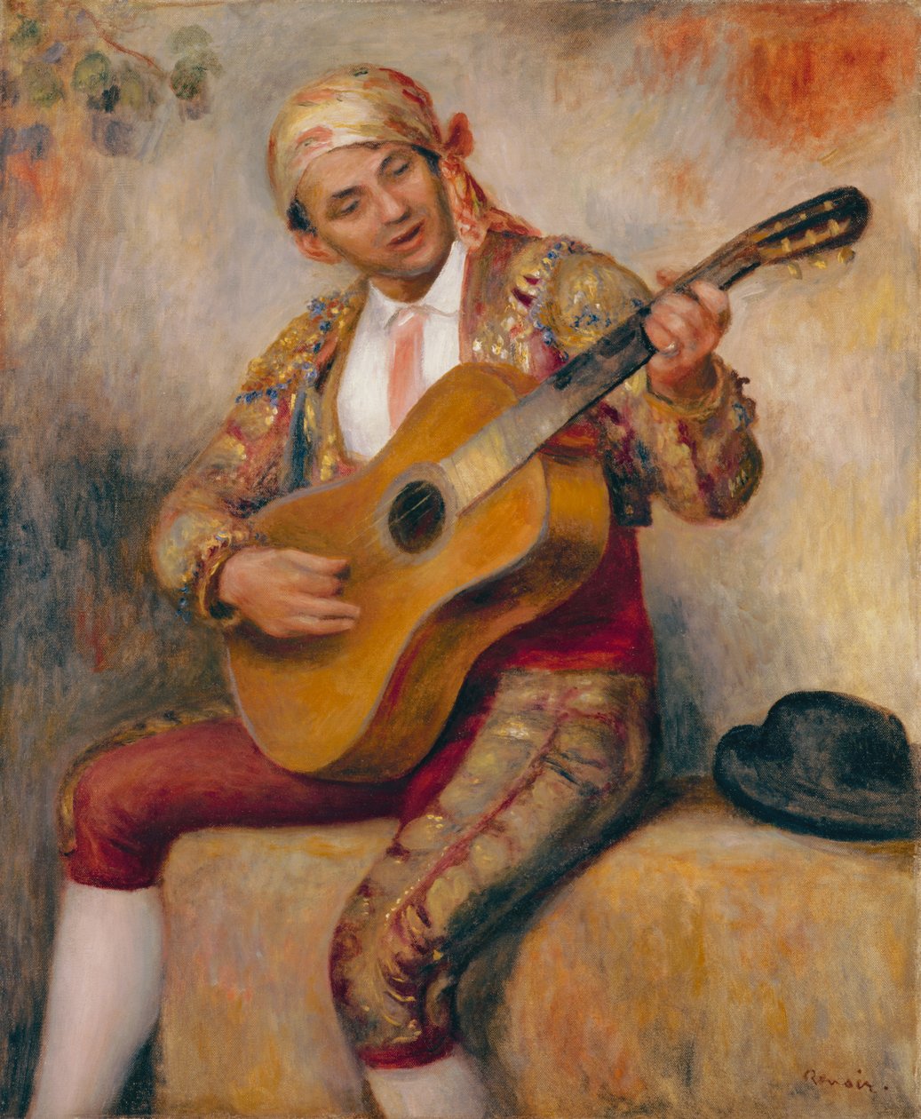 Španělský kytarista, 1894 od Pierre Auguste Renoir