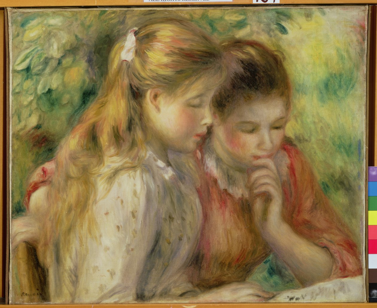 Dvě dívky čtení, c.1892 od Pierre Auguste Renoir