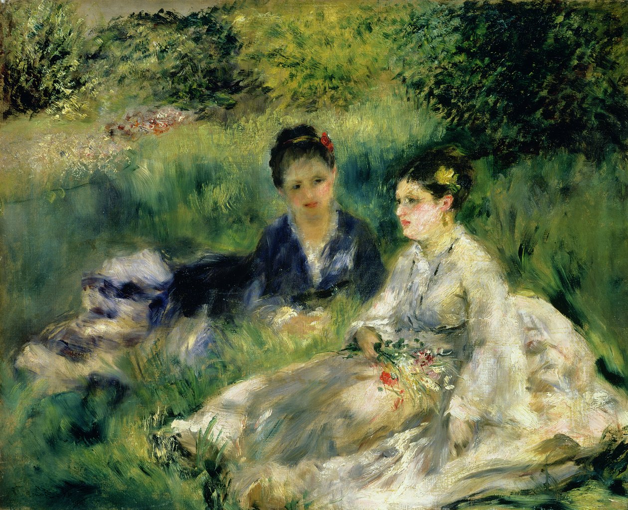Dvě ženy v parku, 1875 od Pierre Auguste Renoir