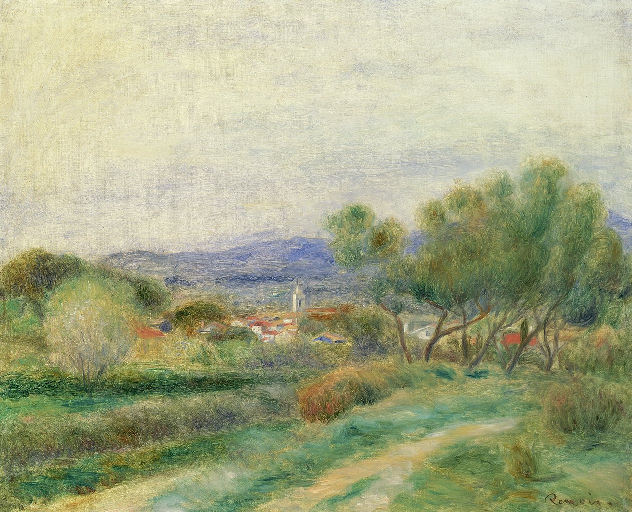 Pohled na La Seyne, Provence, c.1890 od Pierre Auguste Renoir