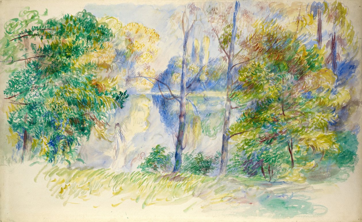 Pohled na park od Pierre Auguste Renoir