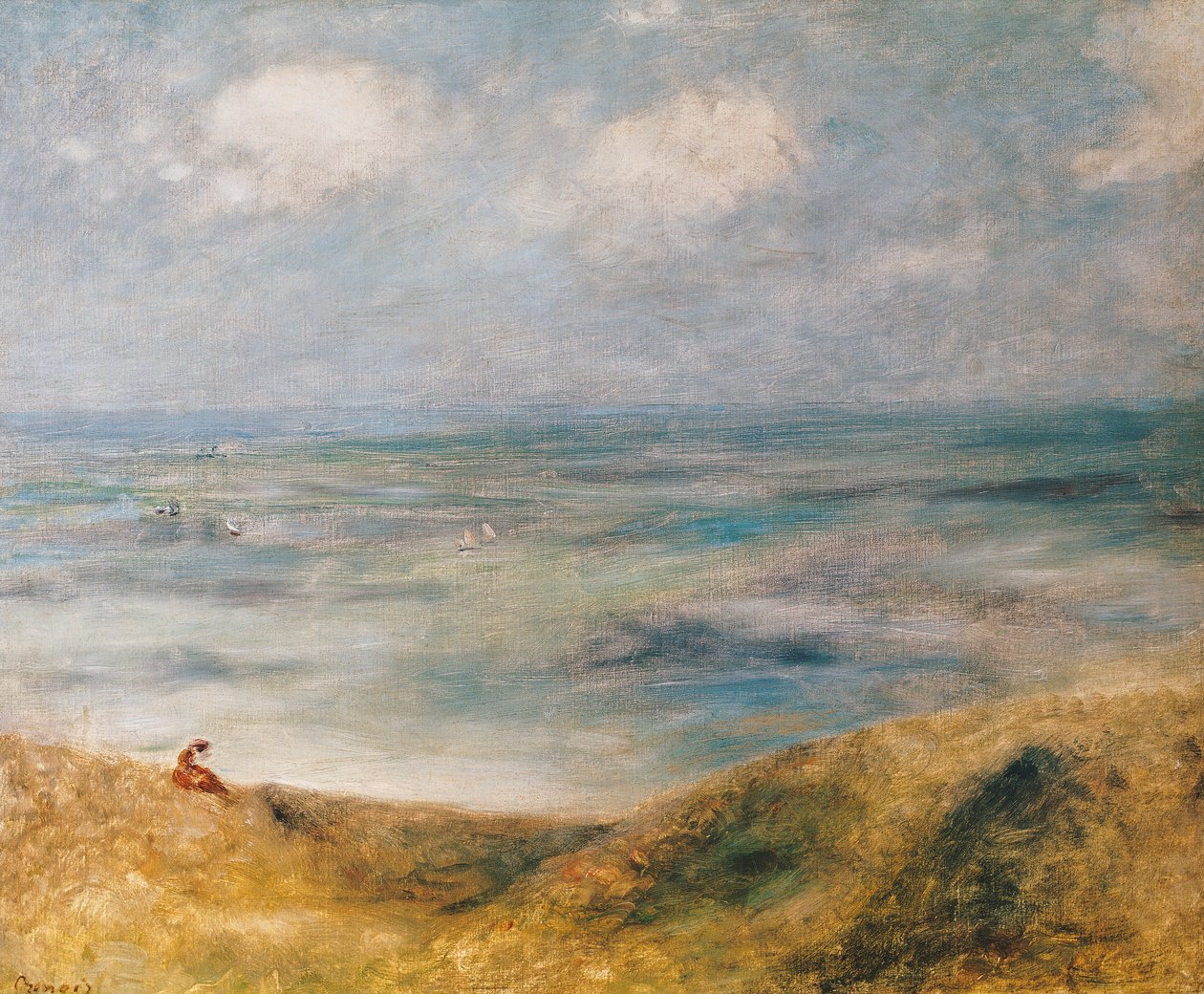 Výhled na moře, Guernsey od Pierre Auguste Renoir