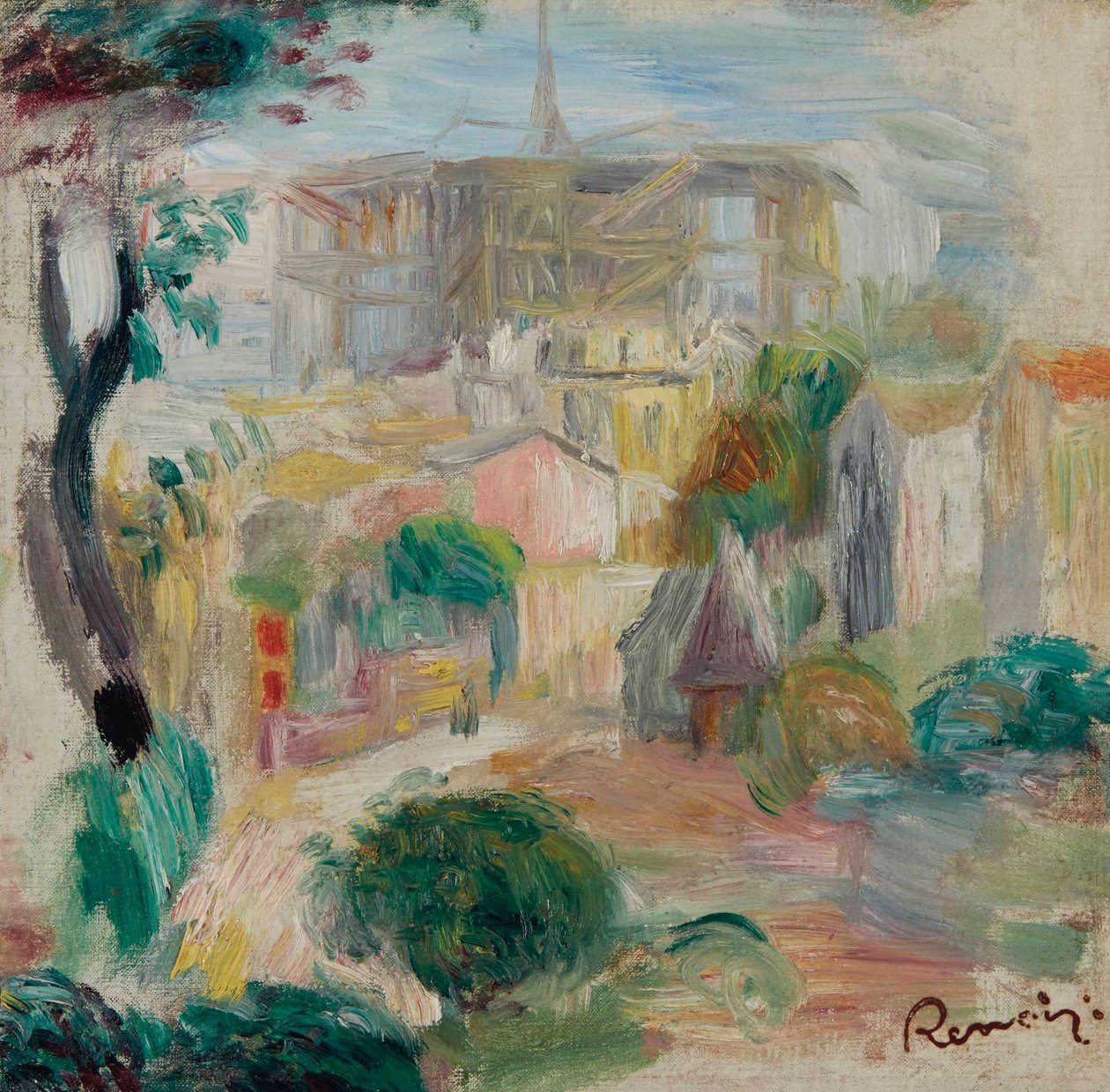 Pohled na Nejsvětější Srdce od Pierre Auguste Renoir