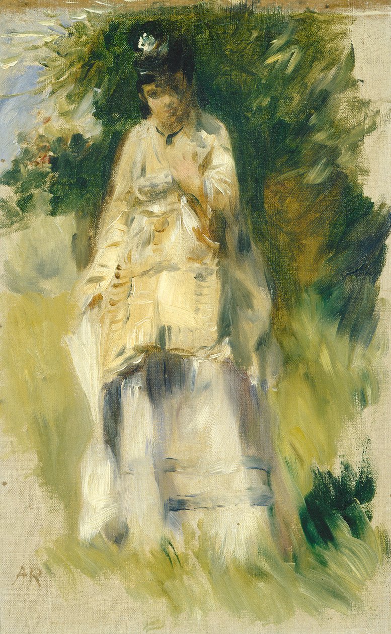 Žena stojící u stromu, 1866 od Pierre Auguste Renoir