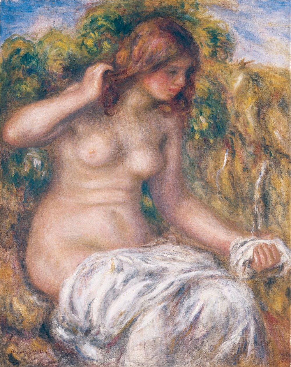 Žena na jaře od Pierre Auguste Renoir
