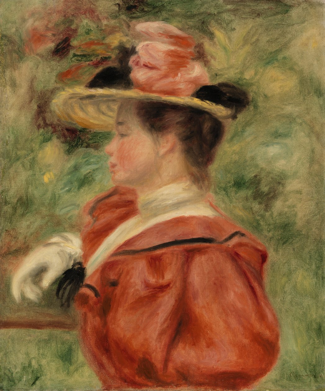 Žena v rukavici (Femme au gant) od Pierre Auguste Renoir