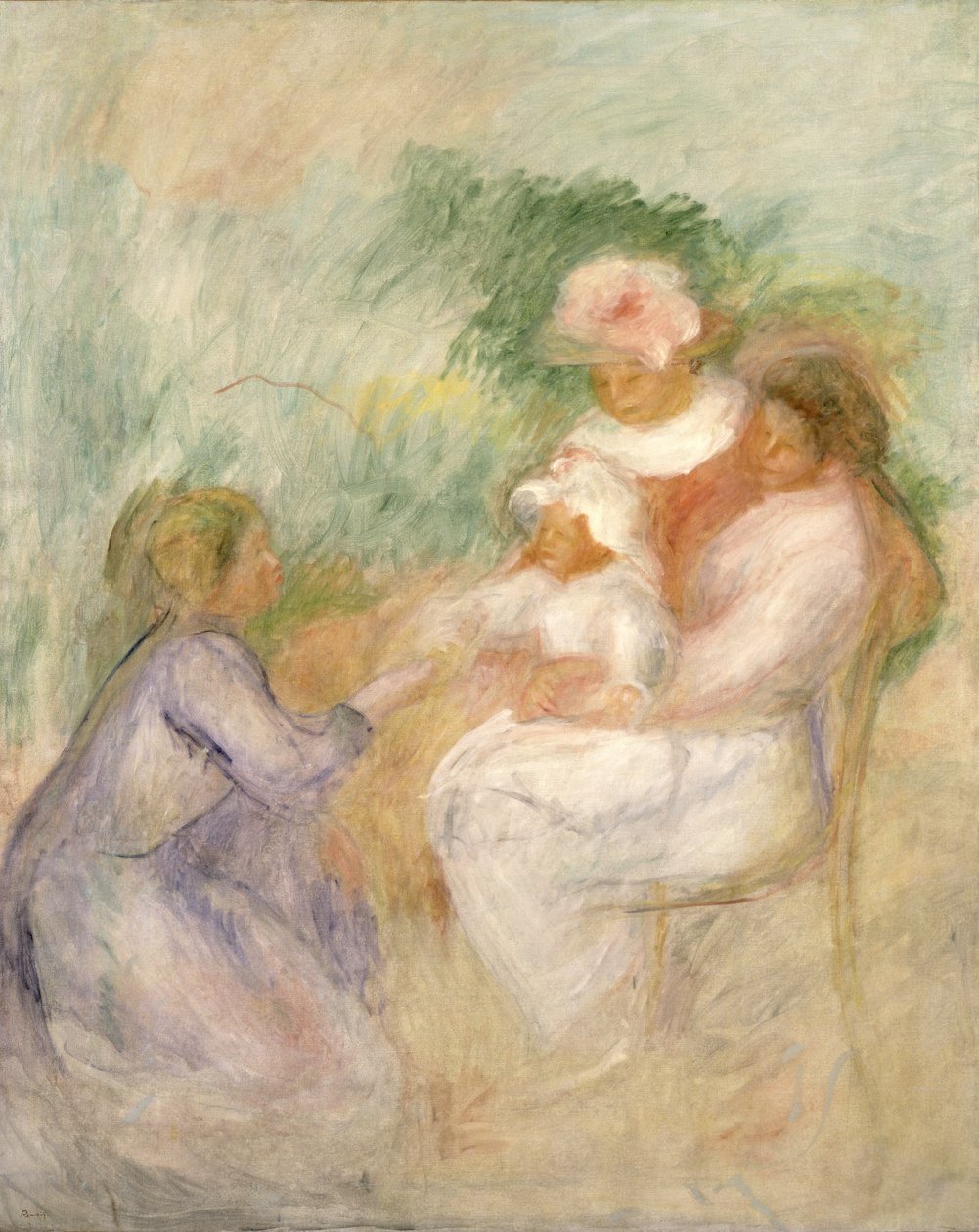 Ženy a dítě, kolem roku 1896 od Pierre Auguste Renoir