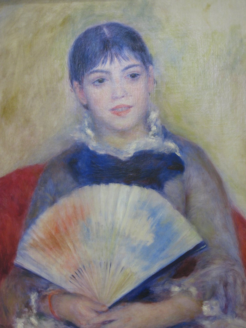 Mladé ženy s vějířem od Pierre Auguste Renoir